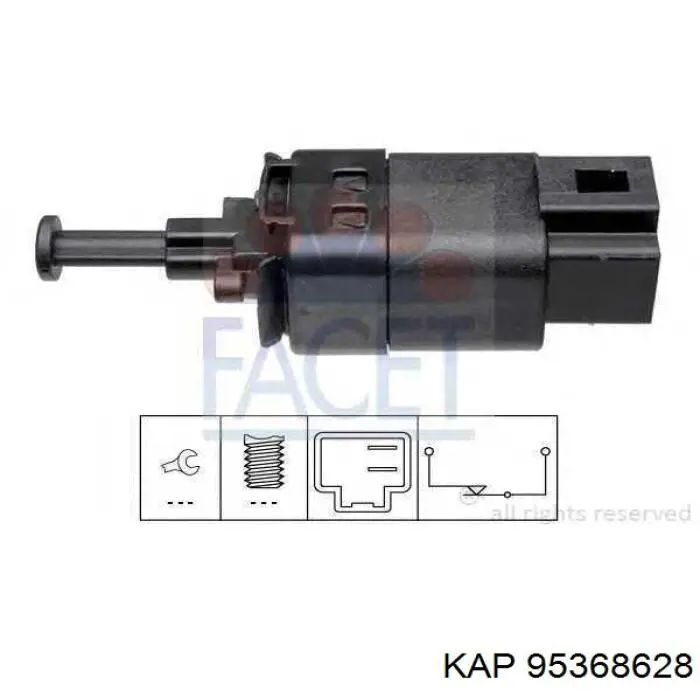 Кнопка стоп-сигналу KAP 95368628 ціна, від 6.51 USD