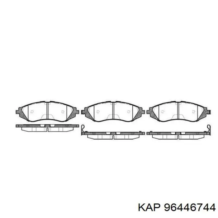 Купити 96446744 KAP Задні колодки
