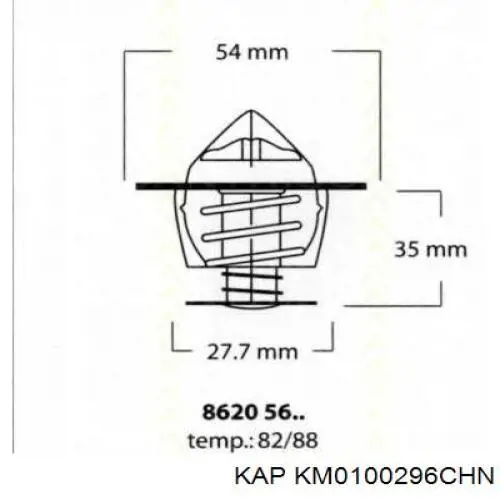 Купити KM0100296CHN KAP Термостат в корпусі