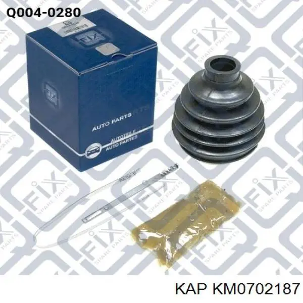 Пильник ШРУСа зовнішній, правий KAP KM0702187 ціна, від 6.95 USD