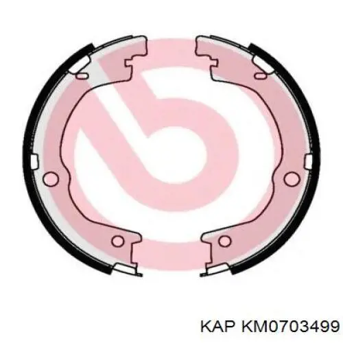 Купити KM0703499 KAP Гальмівні колодки гальма стоянки