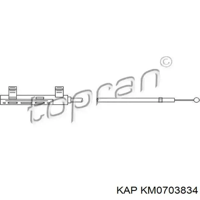 Трос відкриття капота KAP KM0703834 ціна, від 5.39 USD