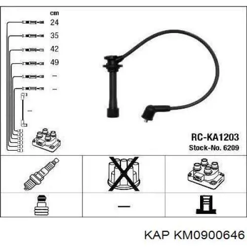 KM0900646 KAP Проводи високовольтні