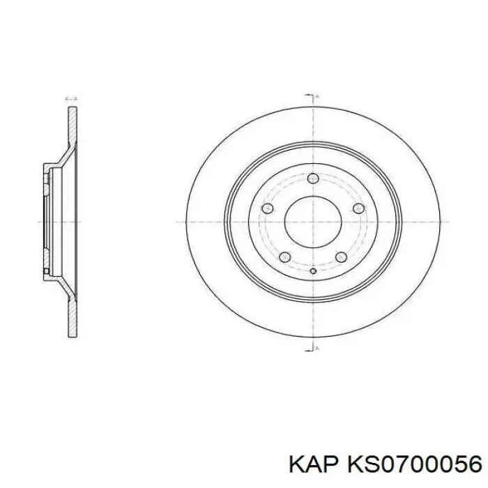 Задні гальмівні колодки KAP KS0700056 ціна, від 14.75 USD