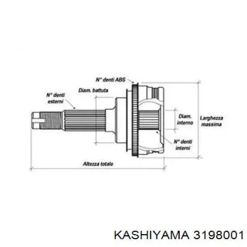 Купити BB2418 Posterparts Шарнір приводу зовнішній