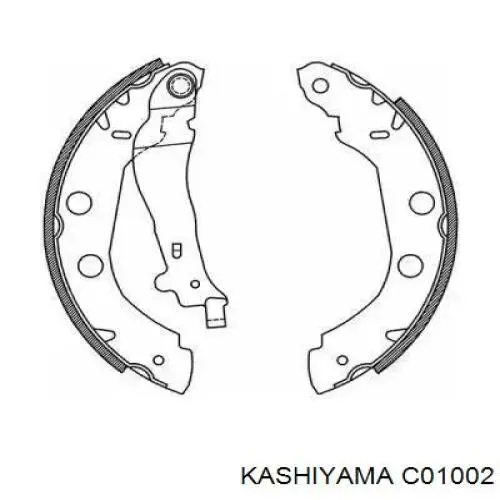 Купити C01002 Kashiyama Колодки гальмові задні, барабанні