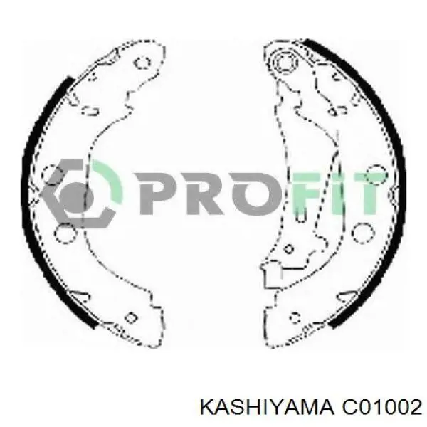 Колодки гальмові задні, барабанні Kashiyama C01002 ціна, від 19.66 USD