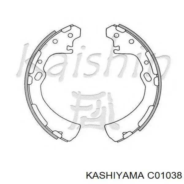 C01038 Kashiyama колодки гальмові задні, барабанні