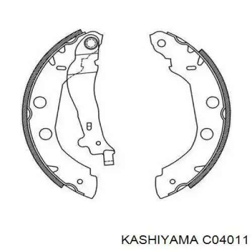 Колодки гальмові задні, барабанні C04011 Kashiyama