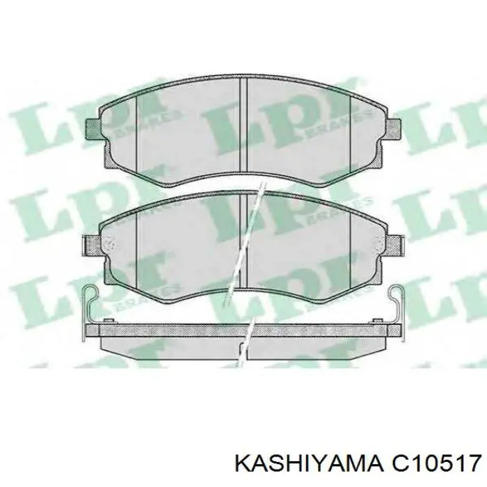 Колодки гальмівні передні, дискові C10517 Kashiyama