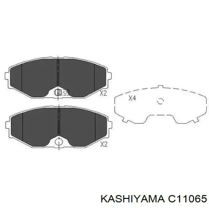 Купити C11065 Kashiyama Колодки гальмівні передні, дискові