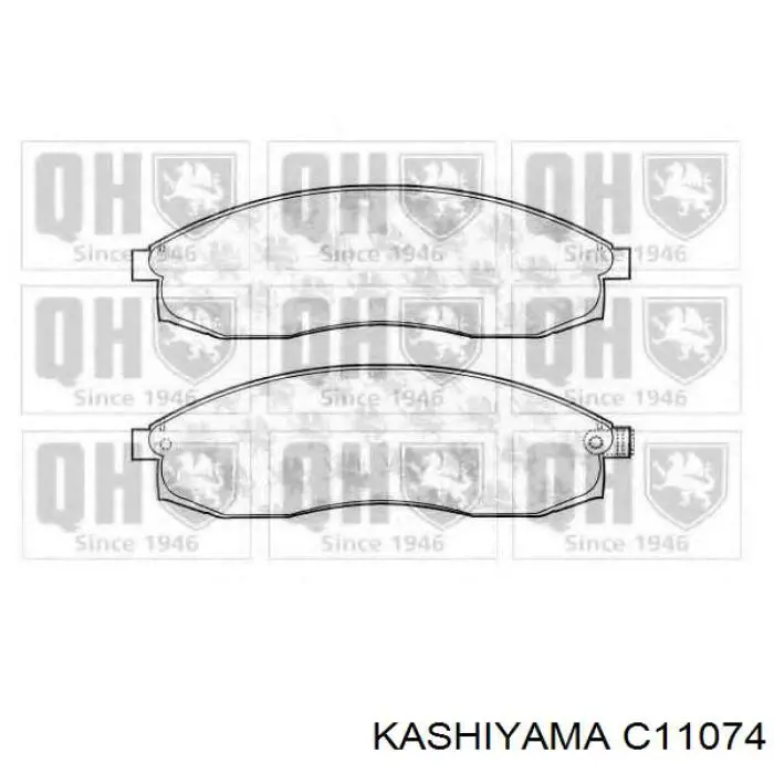 Колодки гальмівні передні, дискові C11074 Kashiyama