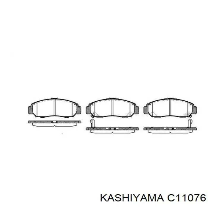Гальмівні колодки Kashiyama C11076 ціна, від 23.47 USD
