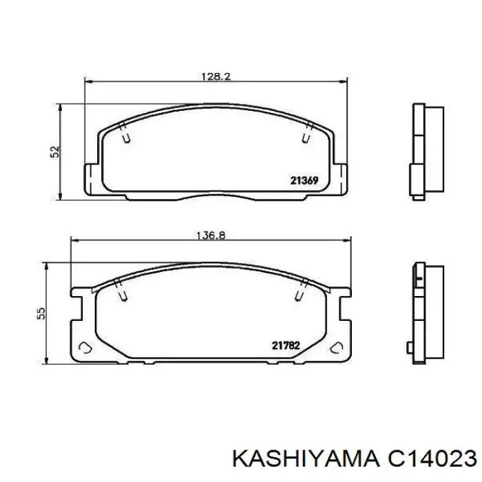 Передні тормозні колодки C14023 Kashiyama