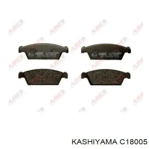 C18005 Kashiyama колодки гальмівні передні, дискові