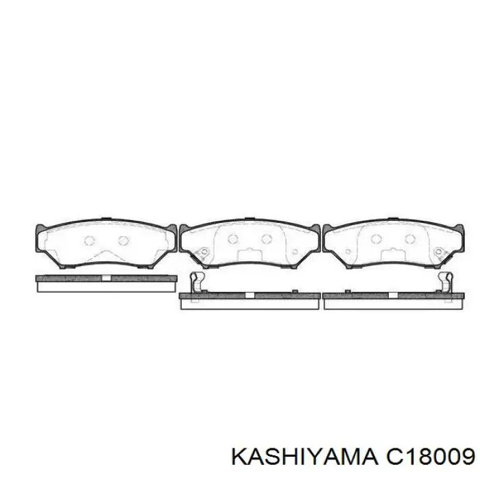 C18009 Kashiyama колодки гальмівні передні, дискові