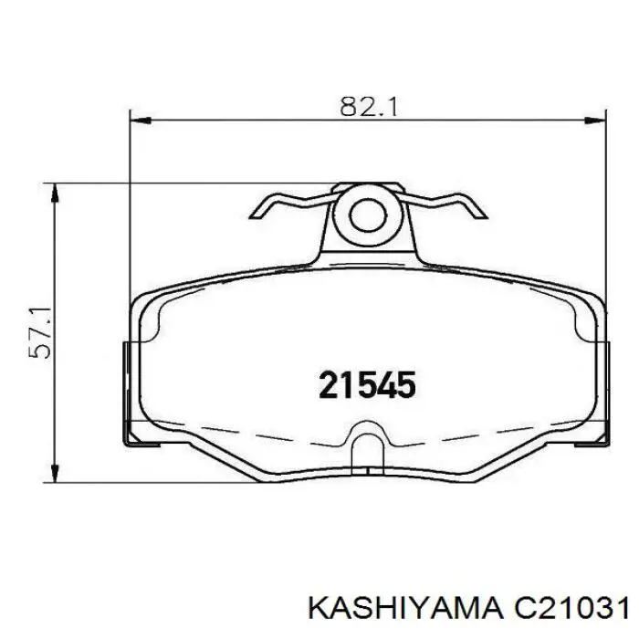 Задні гальмівні колодки Kashiyama C21031 ціна, від 15.39 USD