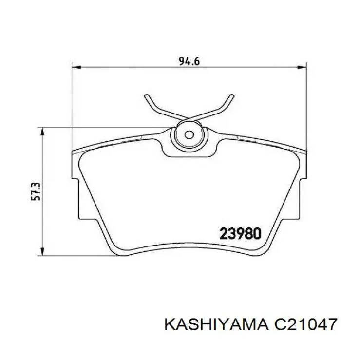 Купити C21047 Kashiyama Задні колодки