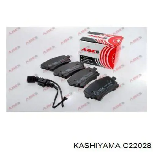 C22028 Kashiyama Колодки гальмівні задні, дискові