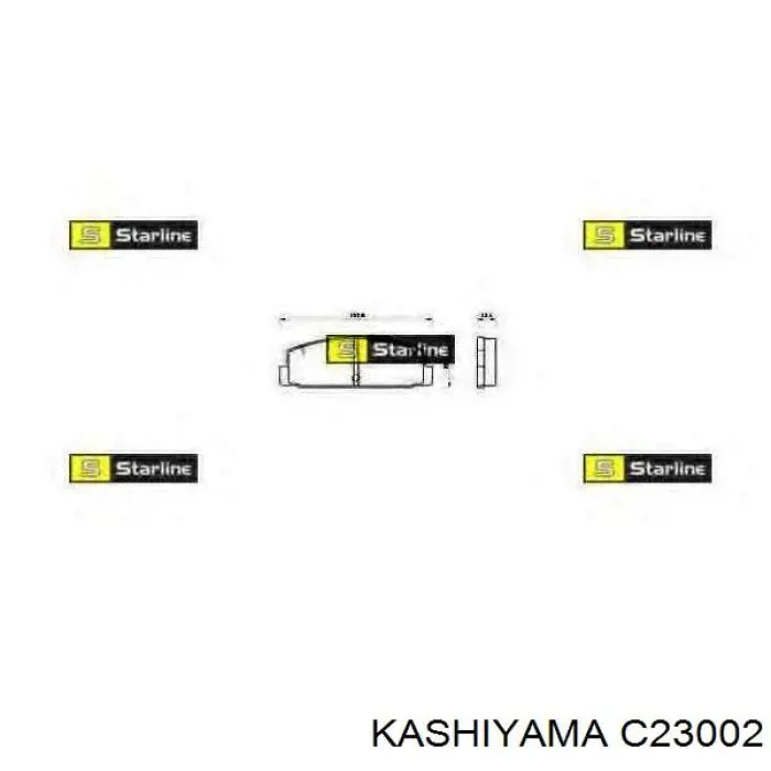 C23002 Kashiyama колодки гальмові задні, дискові