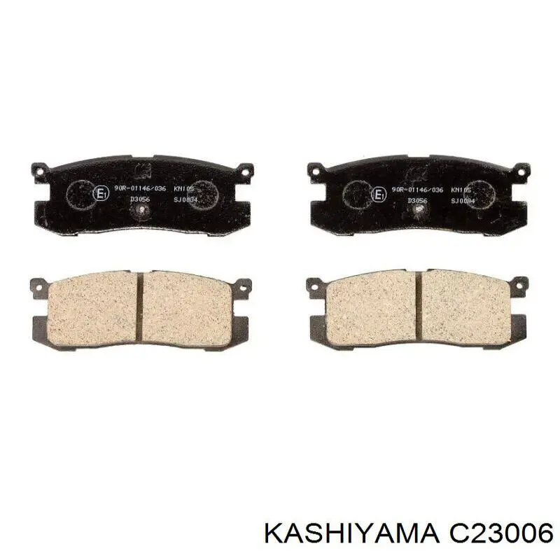 C23006 Kashiyama колодки гальмові задні, дискові