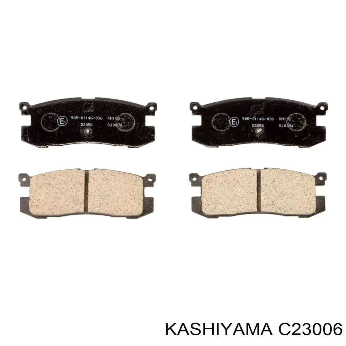C23006 Kashiyama Колодки гальмівні задні, дискові