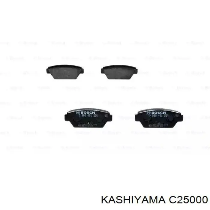 C25000 Kashiyama Колодки гальмівні задні, дискові