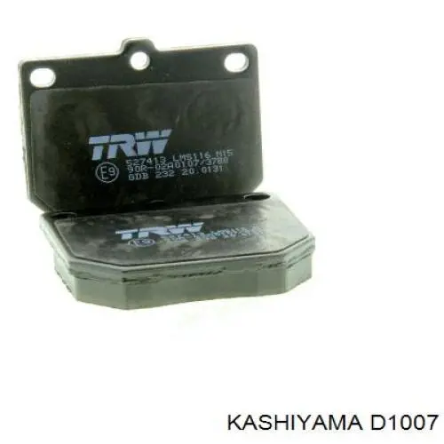 D1007 Kashiyama колодки гальмівні передні, дискові