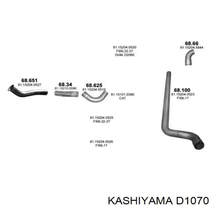 Гальмівні колодки Kashiyama D1070 ціна, від 13.95 USD