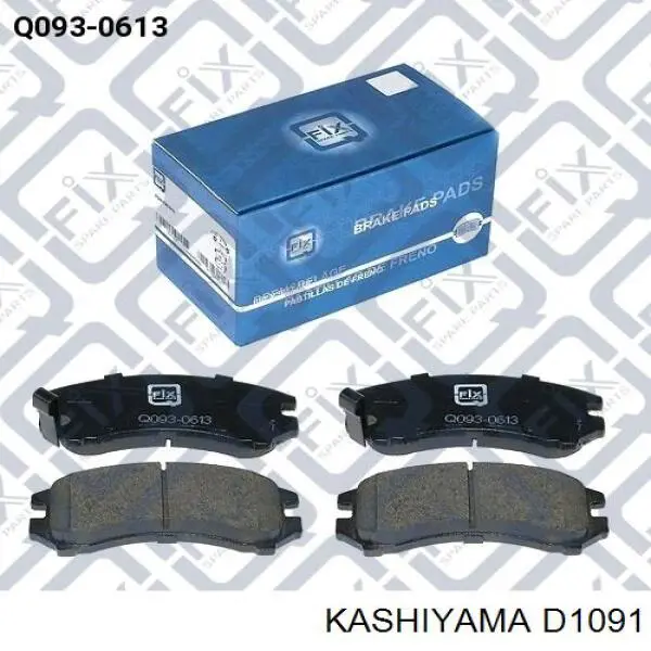 Купити D1091 Kashiyama Колодки гальмівні передні, дискові