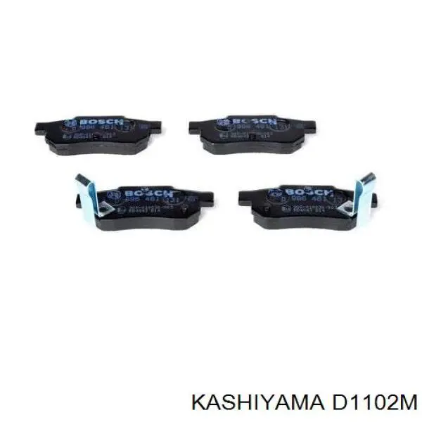 D1102M Kashiyama колодки гальмові задні, дискові