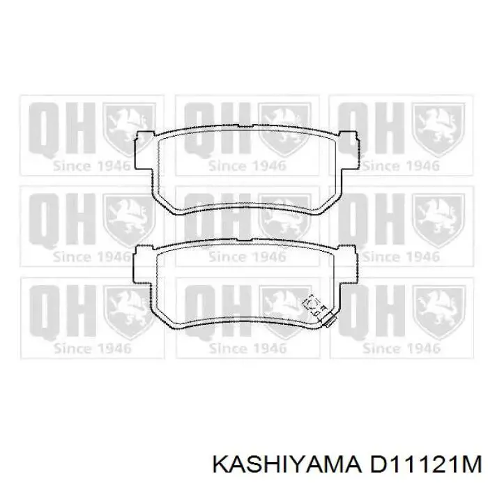 Задні гальмівні колодки Kashiyama D11121M ціна, від 11.27 USD