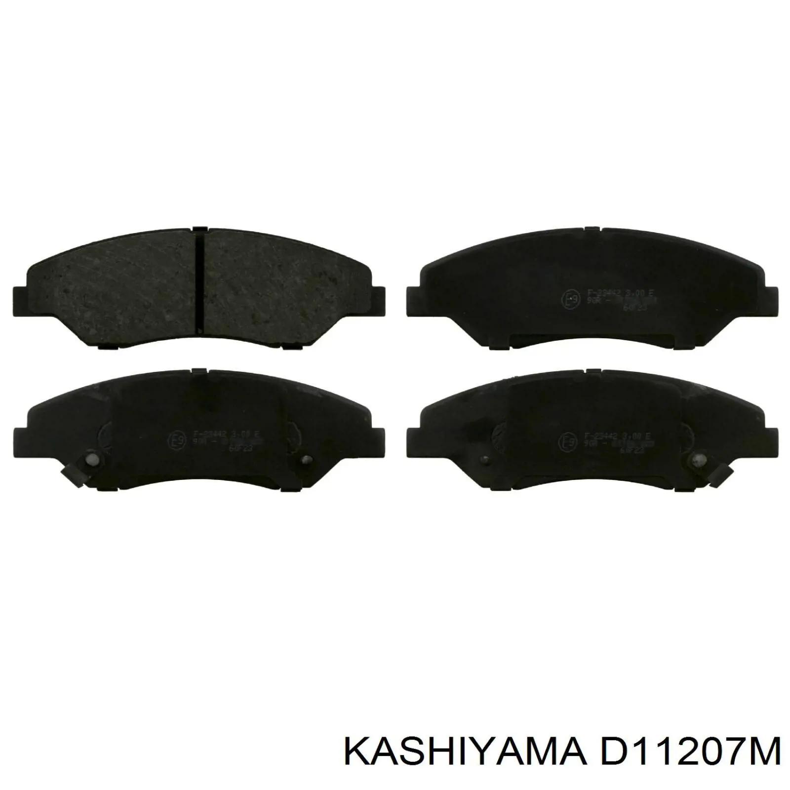 D11207M Kashiyama колодки гальмівні передні, дискові