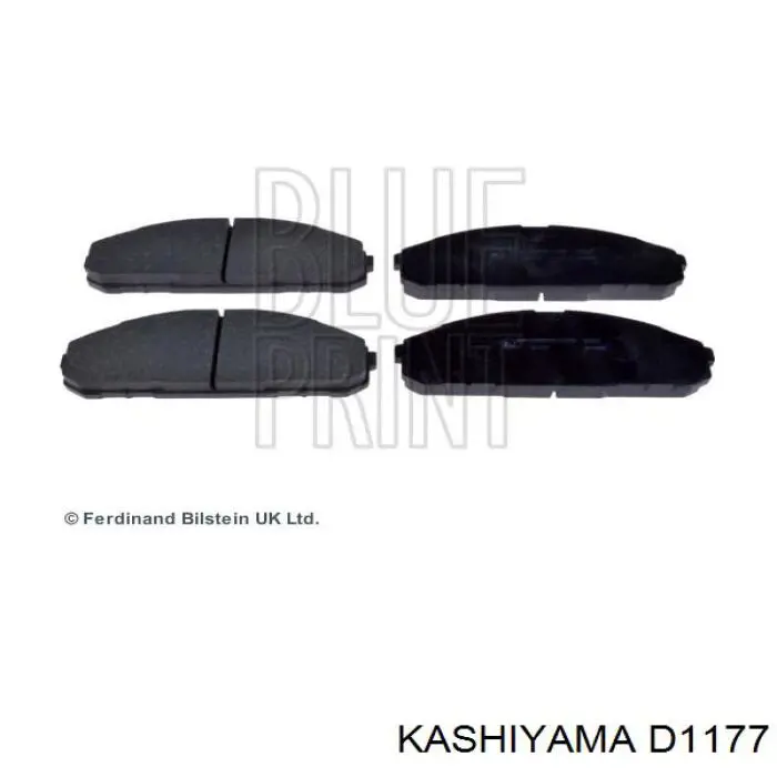 D1177 Kashiyama колодки гальмівні передні, дискові