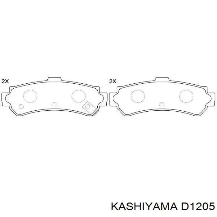 Купити D1205 Kashiyama Задні колодки