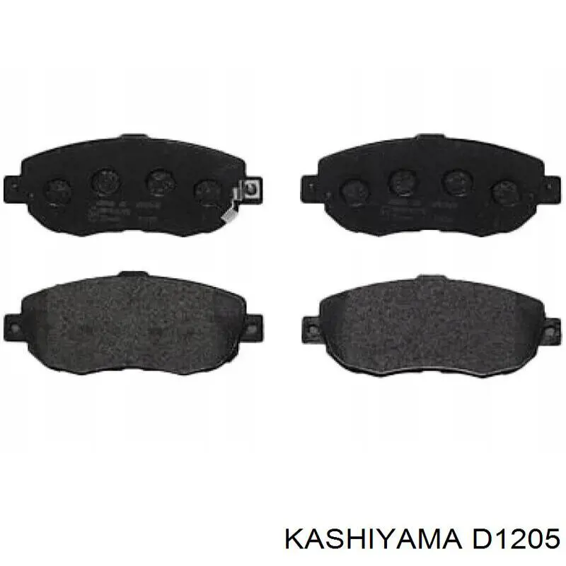 D1205 Kashiyama колодки гальмові задні, дискові