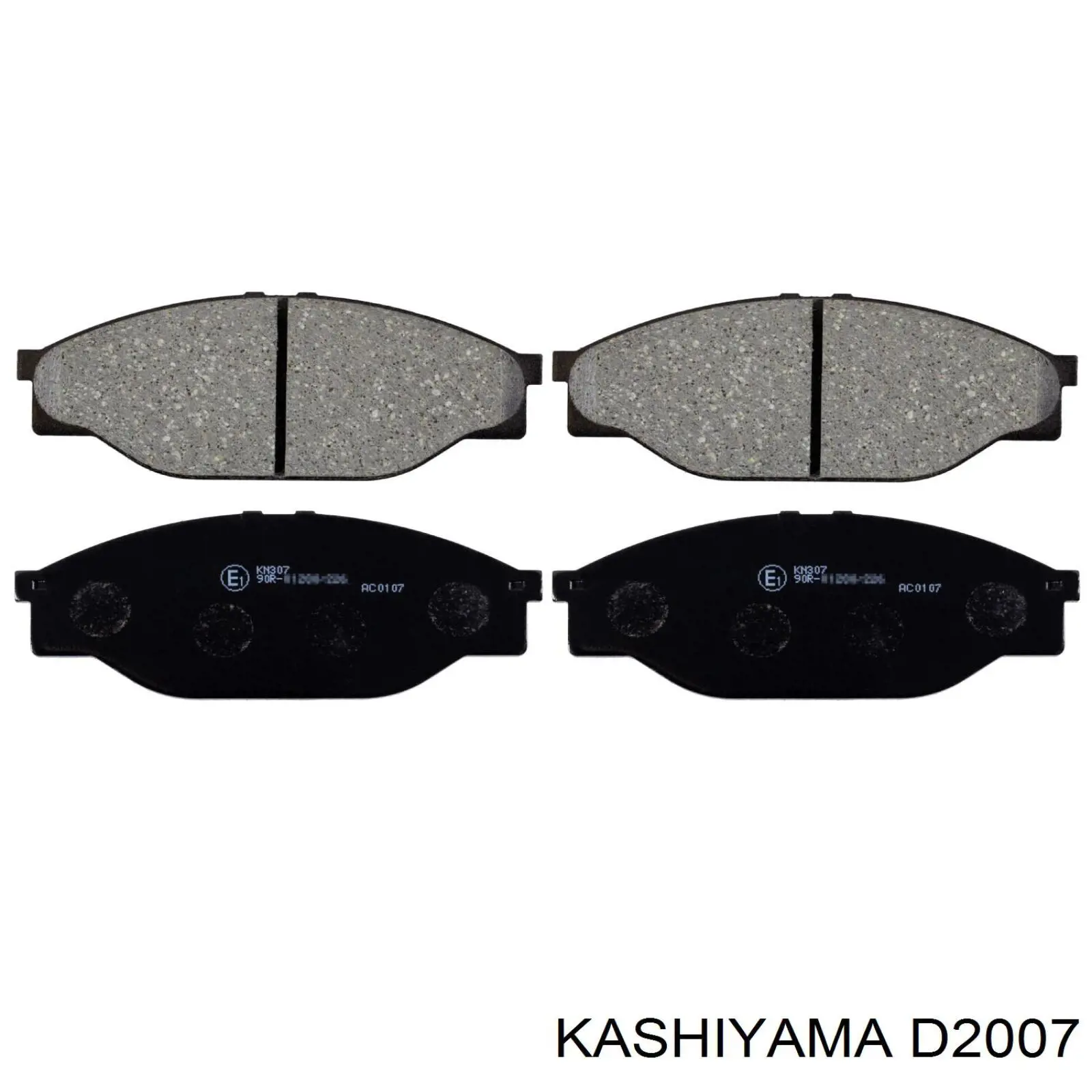 Колодки гальмівні передні, дискові D2007 Kashiyama