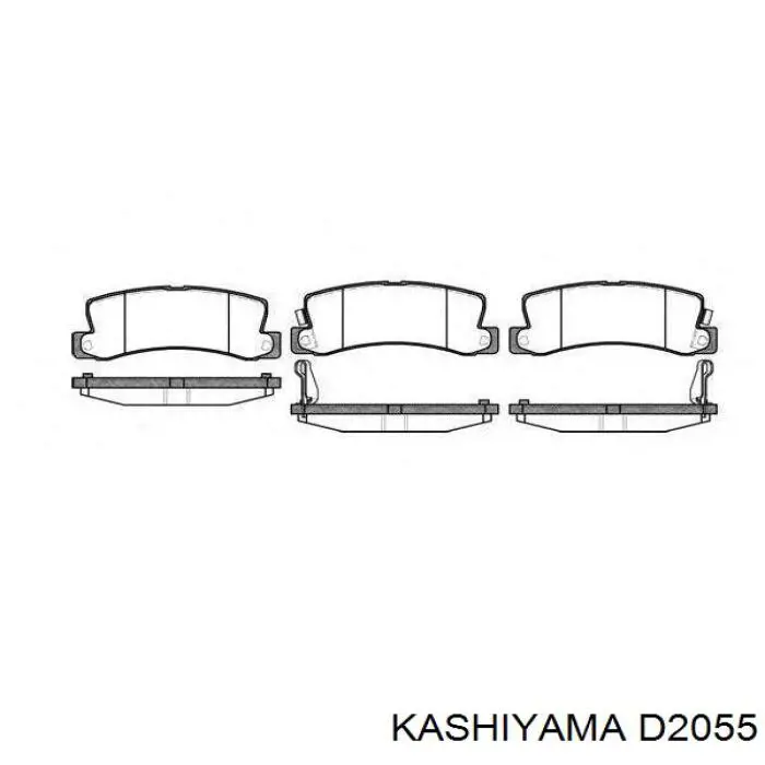 D2055 Kashiyama колодки гальмівні передні, дискові