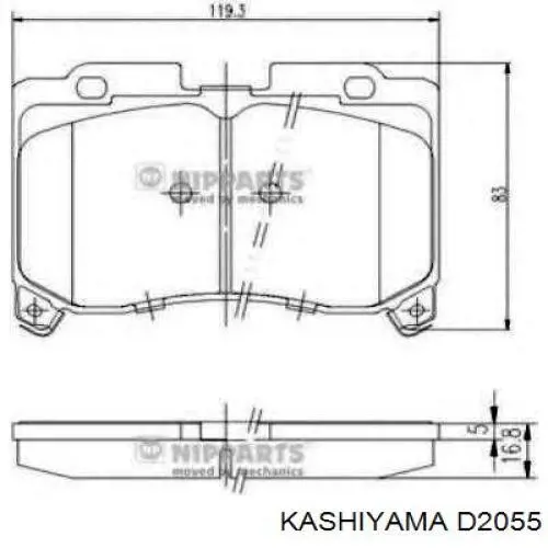 Тормозні колодки Toyota 0446528151