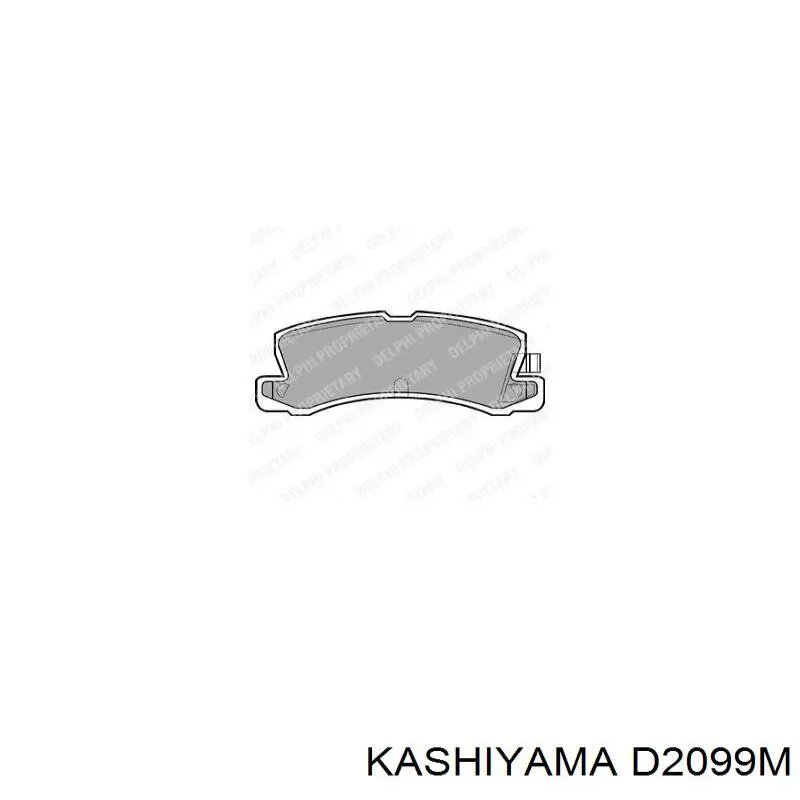Задні гальмівні колодки Kashiyama D2099M ціна, від 18.76 USD