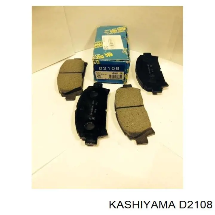 D2108 Kashiyama колодки гальмівні передні, дискові