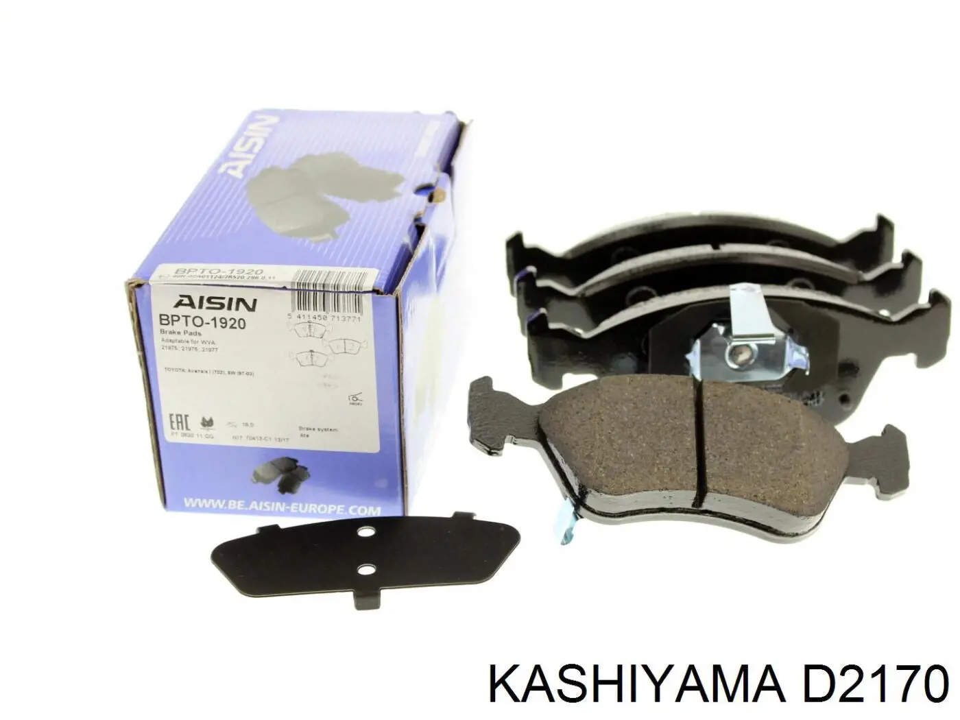 D2170 Kashiyama Передні гальмівні колодки