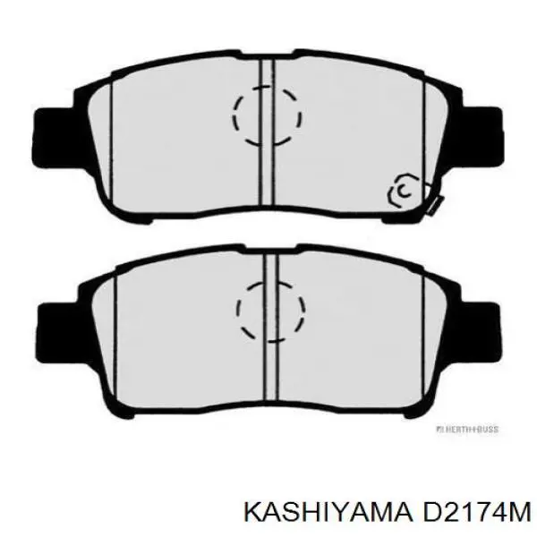 Купити D2174M Kashiyama Колодки гальмівні передні, дискові