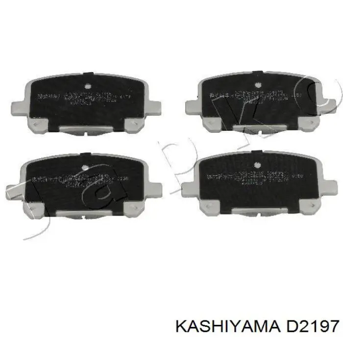 D2197 Kashiyama колодки гальмівні передні, дискові