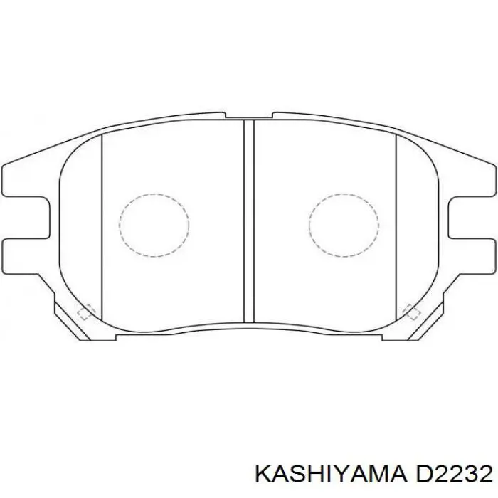 Гальмівні колодки Kashiyama D2232 ціна, від 15.20 USD