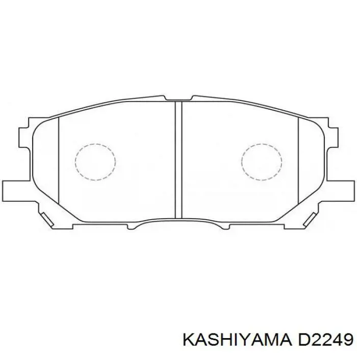 D2249 Kashiyama Передні гальмівні колодки
