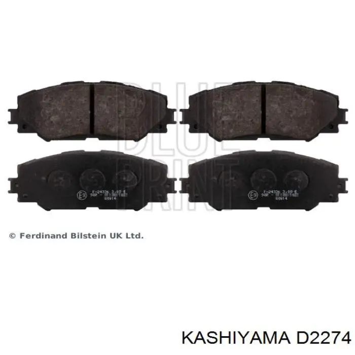 D2274 Kashiyama Передні гальмівні колодки