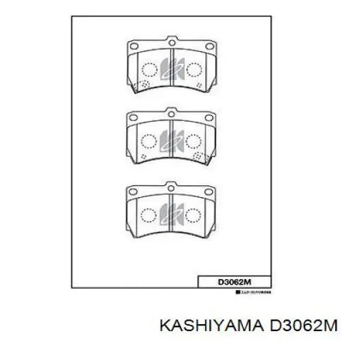 D3062M Kashiyama Передні гальмівні колодки
