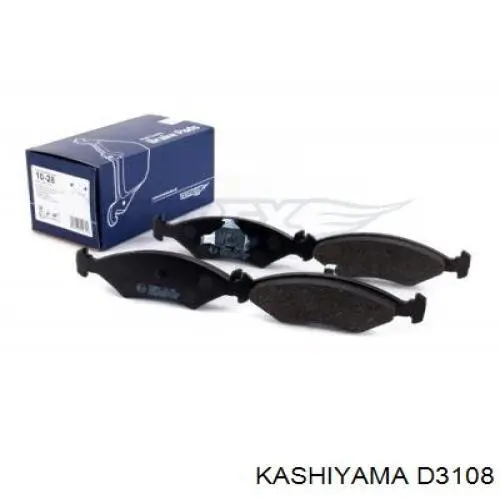 D3108 Kashiyama колодки гальмівні передні, дискові