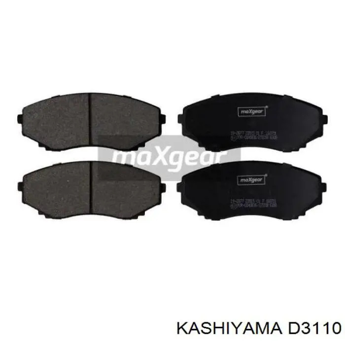 D3110 Kashiyama колодки гальмівні передні, дискові